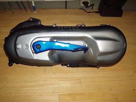 Yamaha Jog AS - SOLGT!  - Kickstarter-skjold med blå kickpedal billede 3