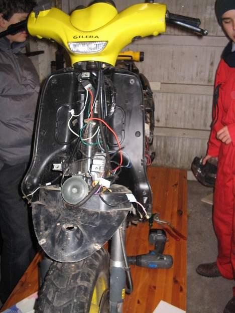 Gilera Stalker -=Team VSR=- - Sådan så den ud, da jeg havde trukket den hjem fra den gamle ejer :-D billede 2