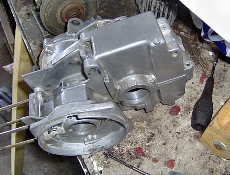 Puch                    maxi p - Her er motorblok er ved at værer ren billede 17