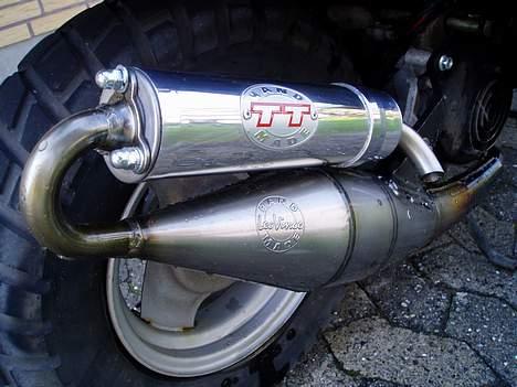 PGO Hot 50 Black Pearl - Min nye dejlige Leovince TT udst. Formidabel lyd. billede 6