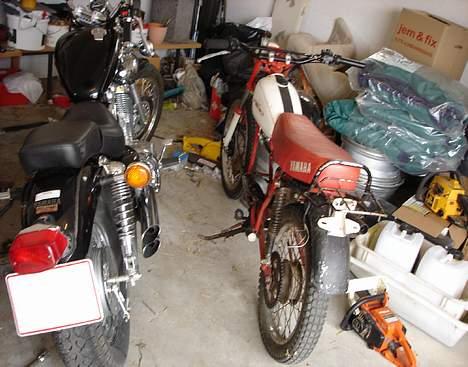 Yamaha Ty 50 //SOLGT// - uha, YAMAHA når det er pænest :P ty 50 og Virago 535(min mors) billede 7