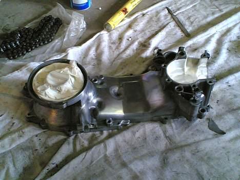 Yamaha jog (MHR) Solgt - Jeg prøvede at gøre blocken crom Men jeg gav op. :D billede 5