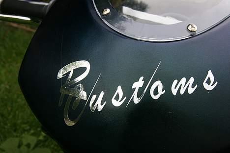 MiniBike Bandit CUSTOM - solgt - Hjemmelavet klistermærke i chrom - " R Customs " :D billede 10