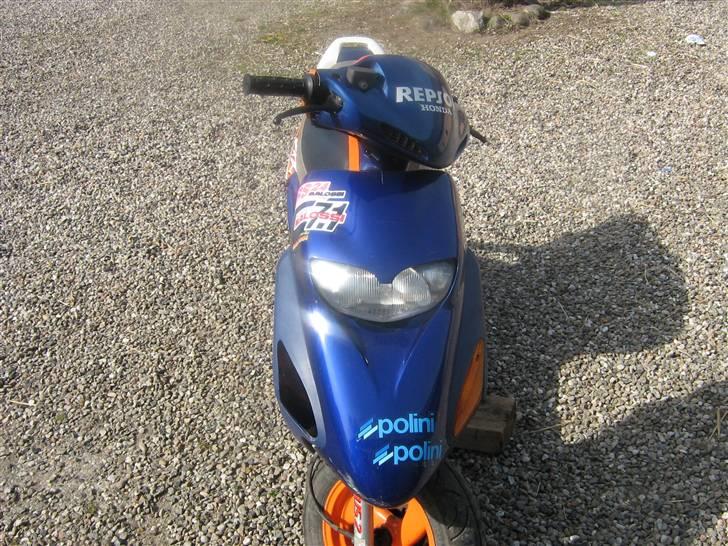 Honda SFX  - Honda´en forfra. Der er kommet et andet frontskjold på, end det originale. Da jeg desværre tabte det org. skjold, og det gik i stykker. Dumt dumt dumt. billede 2