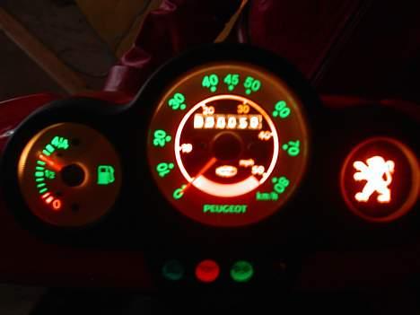 Peugeot speedfight 206 wrc - Billed af speedo når det er mørkt " havde kørt 50 km " billede 3