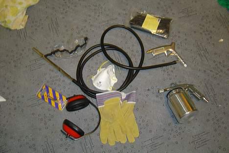 Honda sfx - var lige i biltema og købe sandblæsepistoler og 50 kg sand billede 9