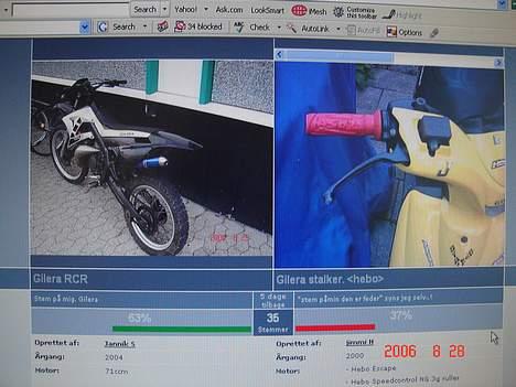 Gilera RCR (TEAM JINJ) - 63 til mig og 37 til ham. hahahah billede 8