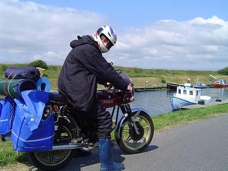 Puch Monza Juvel 4g -Racer- - Mig på min Juvel på knallerturen til vesterhavet billede 1
