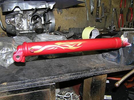 Puch monza flagskib SOLGT - ny malet for støddæmper billede 11