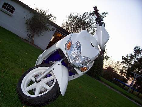 Yamaha JOG R ( SOLGT ) - bemærk det lilla bag forhjulet :O) billede 11