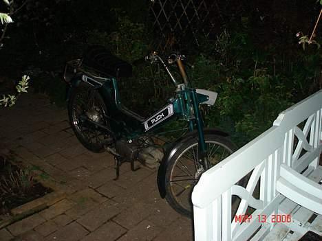 Veteraner Zündapp Roller r50 SÆLGES - MIn Puch Maxi 2 gear, før den blev malet billede 10