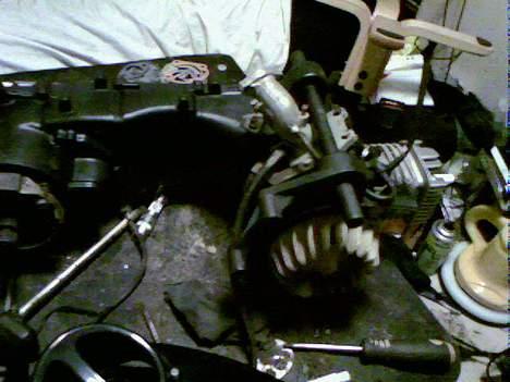 PGO Hot Ombyg. solgt - Motoren efter malling. billede 7