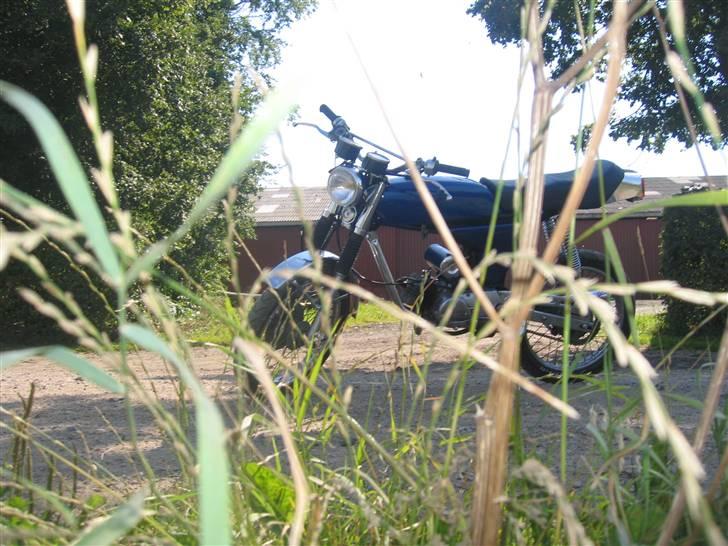 Yamaha fs1 til salg byd - den flotte tank ( blå med flake)  billede 1