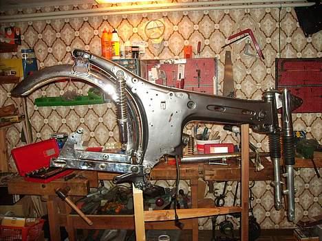 Yamaha 4 Gear " Solgt - Stelet uden tank og skjold billede 13