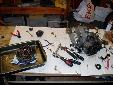 Puch monza juvel - skulle lige rense motoren efter jeg fik den billede 6