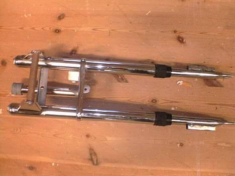 Puch E50 (Projekt) SOLGT! - Den nye krom forgaffel billede 9