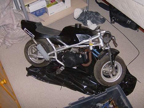 MiniBike pocket bike projekt SOLGT billede 3