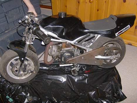MiniBike pocket bike projekt SOLGT billede 4