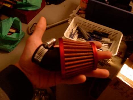 Puch Maxi MTH tuning - Fed filter med samme farve som maxi´en billede 2