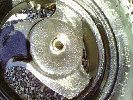 PGO Hot Ombyg. solgt - Baghjul + forhjul malet blank sort med flakes i.. billede 9