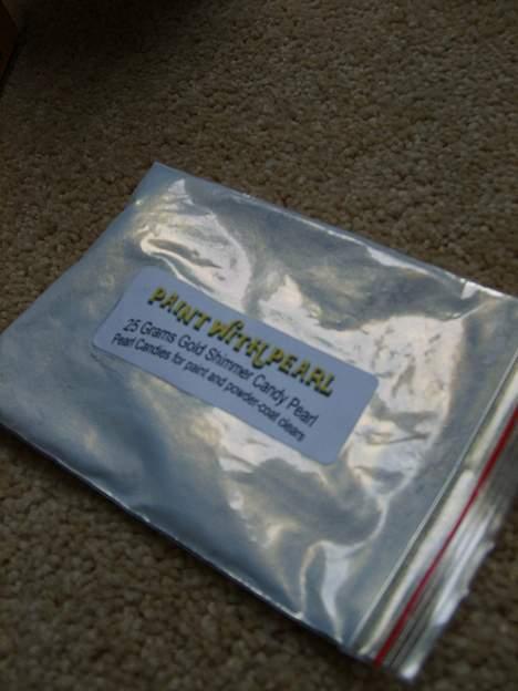 Aprilia Sonic (SOOLGT) - det Guld Perlemors støv som skal blandes i lakken for Perlemors effekt billede 10