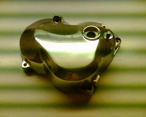 Puch mini maxi projekt - mit dejlige højglans poleret kickstarter skjold billede 10