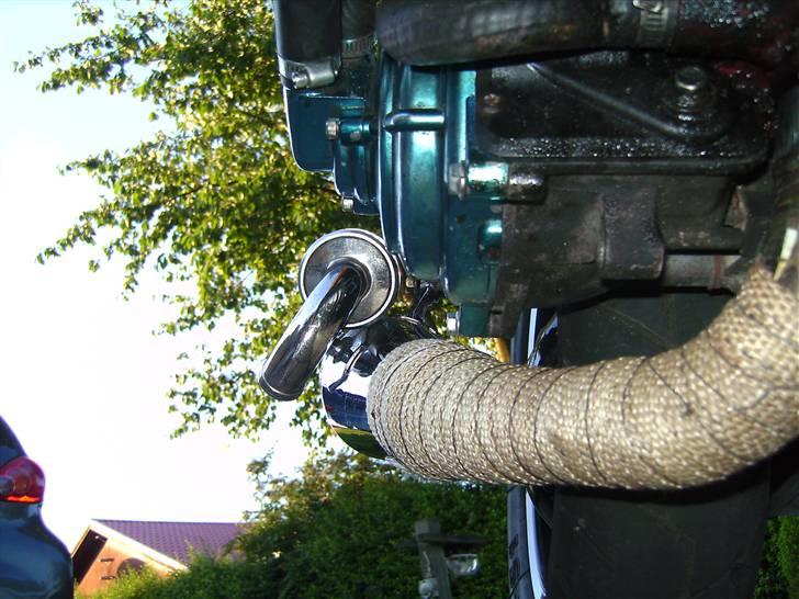 Aprilia Græshoppen 17,10 HK - min udstødning med 4,5 m powerwrap  billede 2