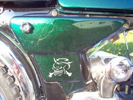 Yamaha DX 4 gear - Side skjold med dødnings motiv billede 7