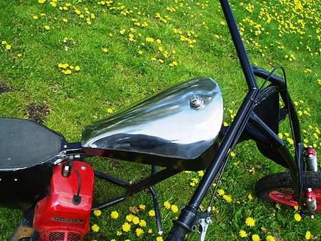 Honda Chopper(Til salg,  Byd) - Den er da rimelig flot, når det er en vi selv har bygget. rustfri.. :) billede 7