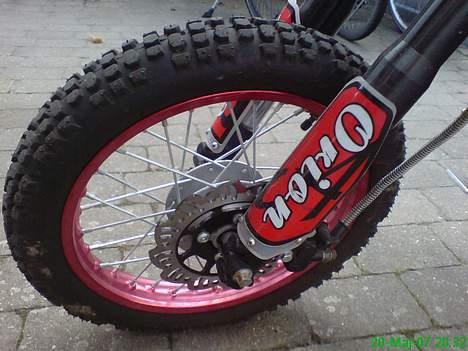 MiniBike Orion dirtbike´´SOLGT´´ - forhjul med skivebremse billede 9