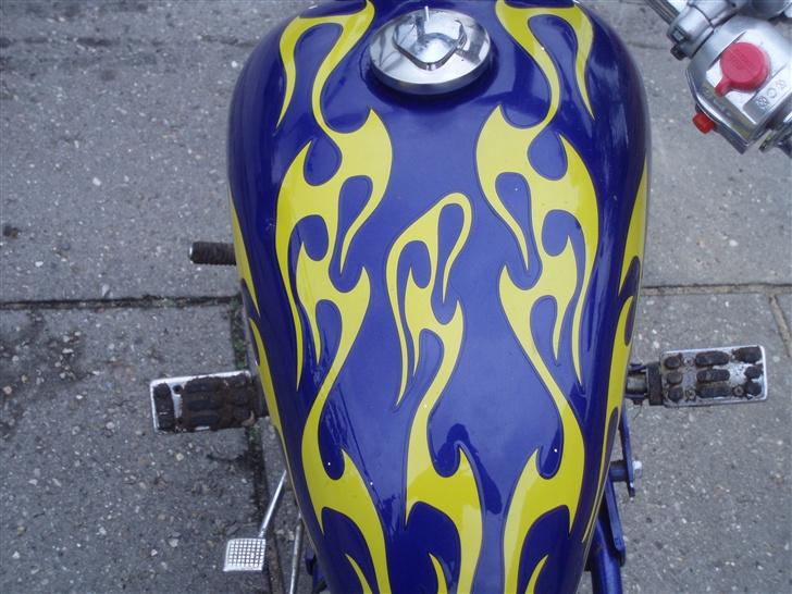 MiniBike mini chopper 110ccm SOLGT - Tanken billede 4