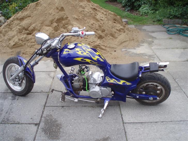 MiniBike mini chopper 110ccm SOLGT - Siden fra venstre billede 7