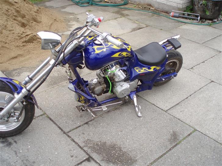 MiniBike mini chopper 110ccm SOLGT - Forsiden fra Venstre billede 10