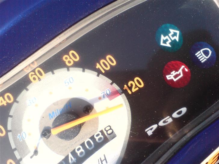 PGO custom hot 50 - på vej til abejde da jeg tængte jeg ville skyde et billede af hvad spido siger hehe (ikk engang top;P) billede 10