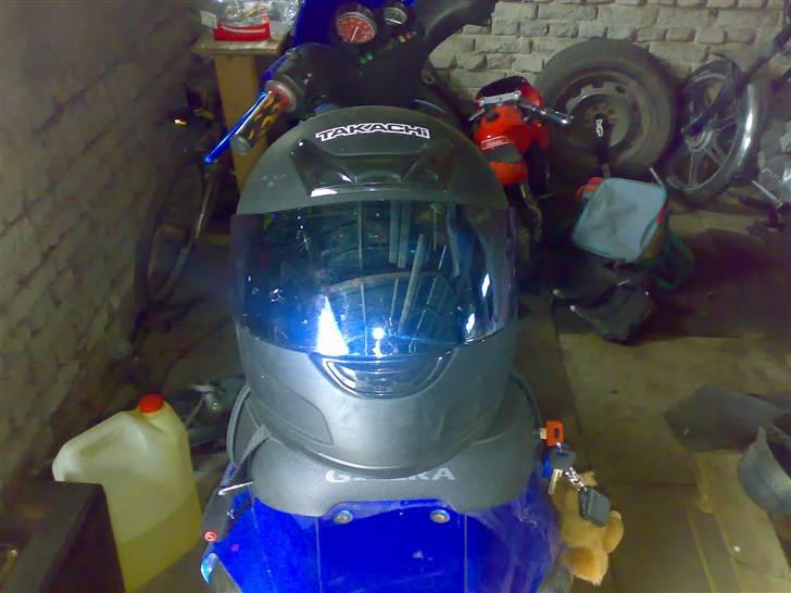 Gilera Stalker (gejling projekt) - min "nye" hjælm.. med blåt uigennemseeligt glas billede 16