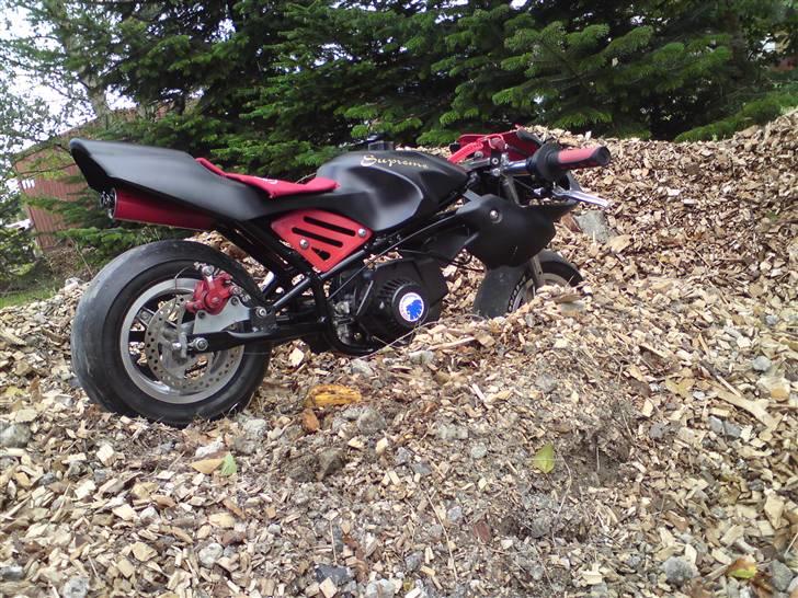 MiniBike 49ccm pocketbike - Terrængående racer. ;) billede 4