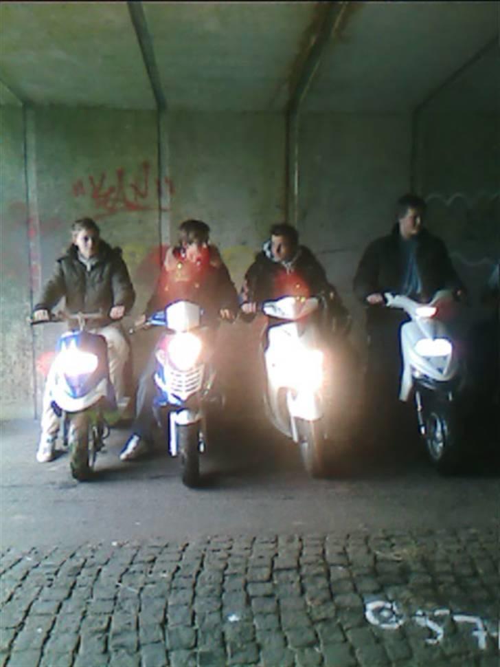Gilera Stalker  Solgt  ! - Min , som danny sidder på ( Stalker ) Simon ( sonic ) Maritn ( Jog R ) Jeff ( Stalker ) :) billede 8