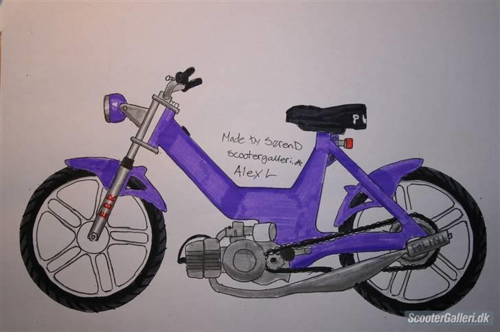 Puch lavet om  - som den kommer til at se når jeg går i gang med den hvid er ik pæn den bliver hurtigt beskidt billede 6