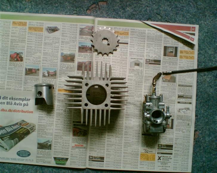 Puch 2 gear  solgt !! - mit nye tun 45 mm cylle 20 mm dellorto karbo billede 10