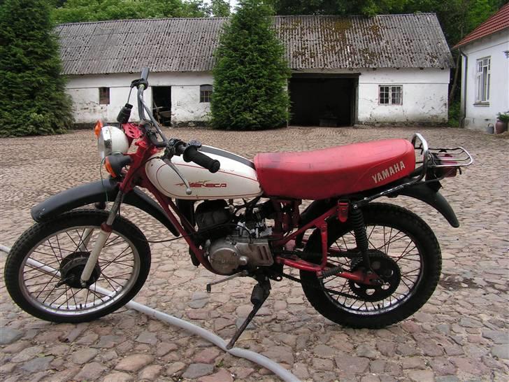 Yamaha TY 50 ( Projekt ) byttet - Det er så den anden side : ) den er fed, ikk´ ? billede 4