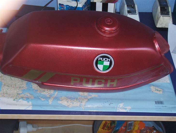 Puch Monza 2 gear (solgt) - ja det er så farven på tank skolde lygte, plus det løse 8-) billede 10