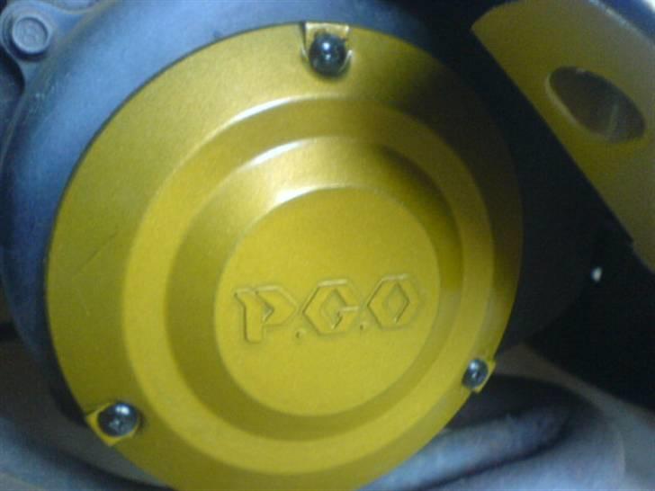 PGO PMX Sport STJÅLET - oss malet guld. men skal nok have et nyt blæserskjold THE GOLDEN HAWK billede 16