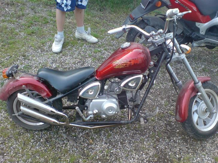 MiniBike chopper pocketbike 110 cc billede 1