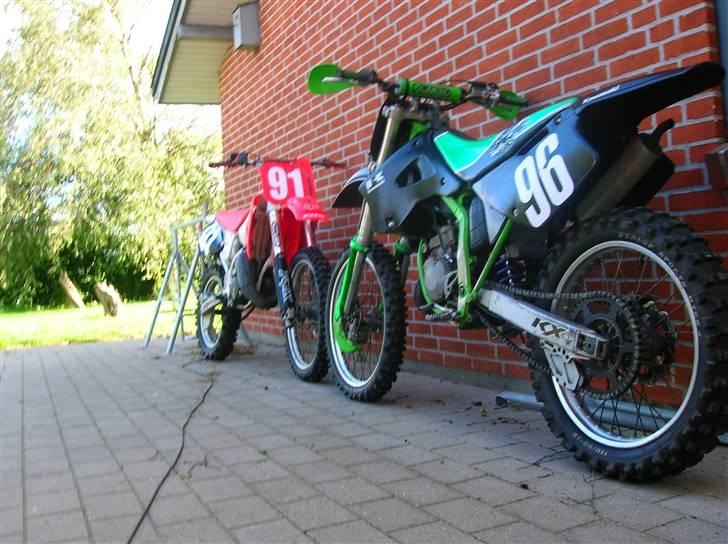 Kawasaki Kx 125 (Beatrice) SOLGT  - Sammen med en kammerats Honda .  billede 14