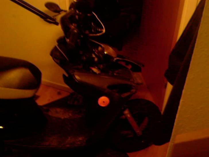 Honda SFX MHR - Sådan den stod med alle skjoldene fuldstændig smadret. Alle skjoldene var væk, på nær fodskjoldet. billede 4