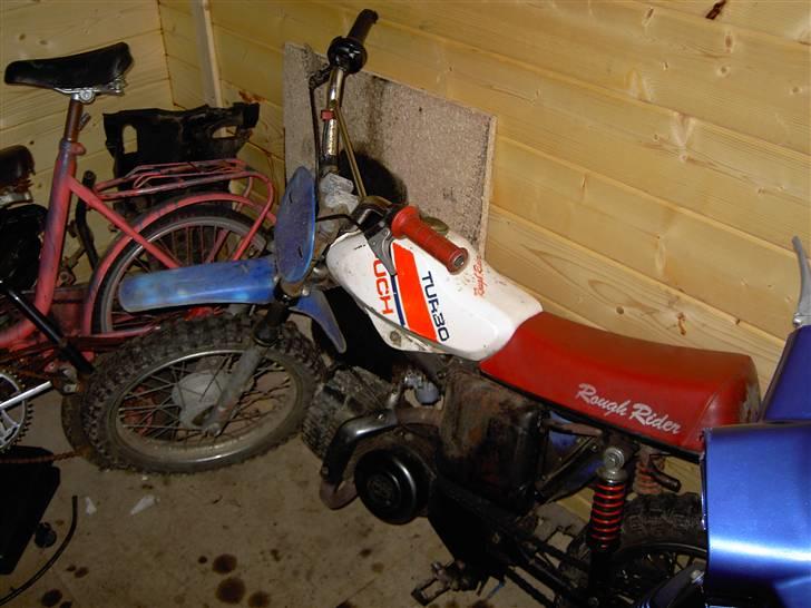 Puch         Rough Rider SAVNET - her står hun så i mit LILLE væksted.. billede 1