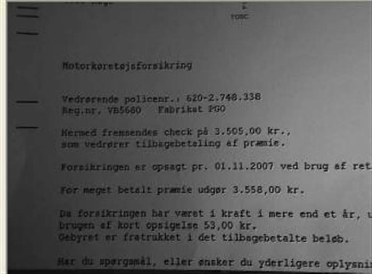 PGO Black Magic (totalskadet) - til jer der tror det er fake :} billede 3