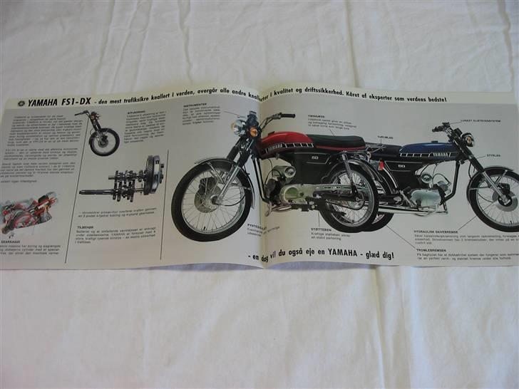 Yamaha Fs1 K1 100% Original - OBS: Dx-modellen havde motorbøjler på ikke K1´eren. Og ja, er født med dobb. gearpedal billede 20
