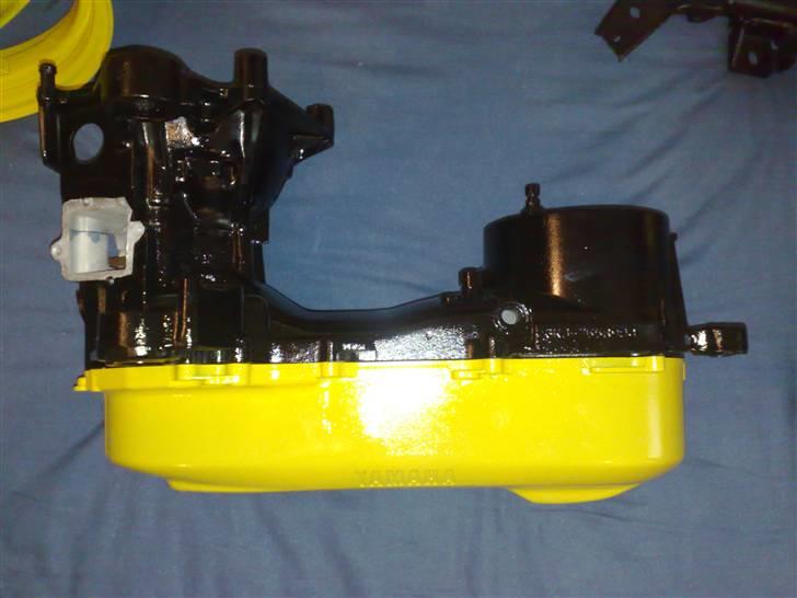 Yamaha Jog fs | Før - 27-10-07 . motoren, mangler lejer i gearing.. spartlet variatorskjold!  billede 11