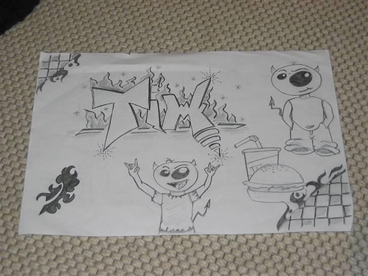 Puch maxi (gost rider)metrakit - djævlen i højre hjørne skal males på :D billede 10